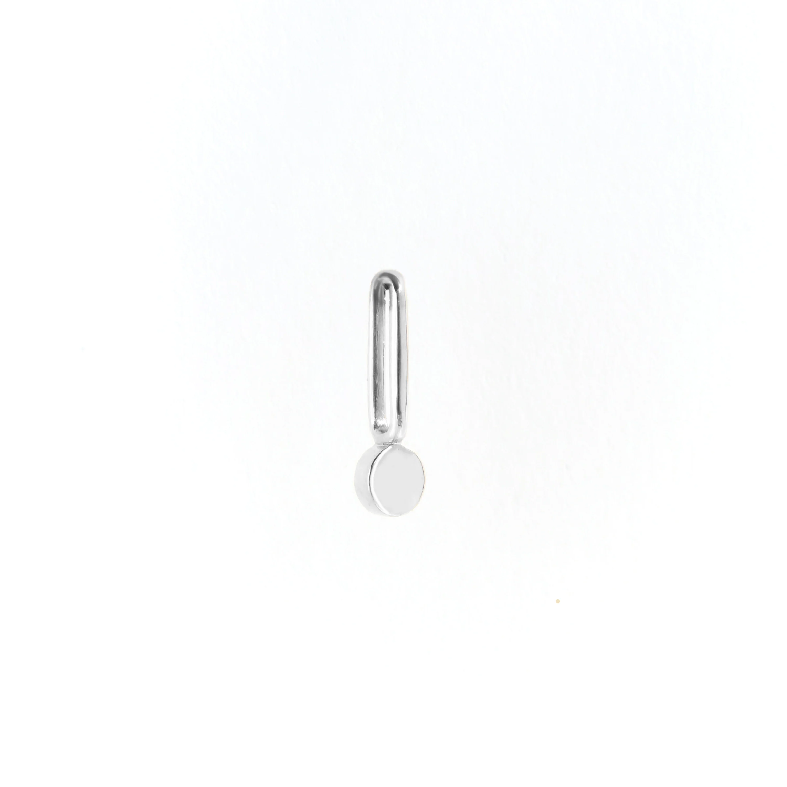 The Dot Pendant Charm in Silver