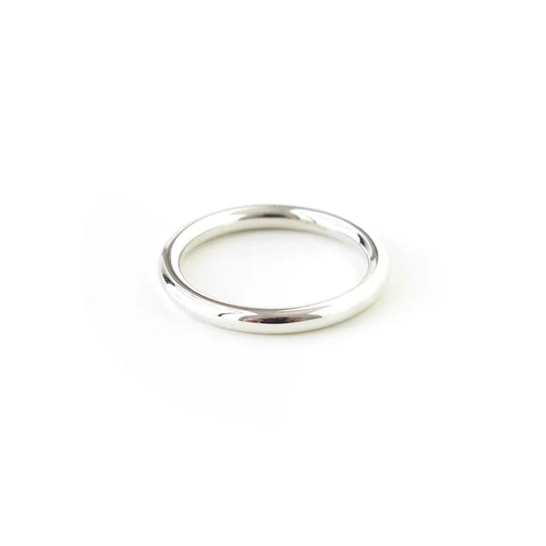 Full Round Band in Silver