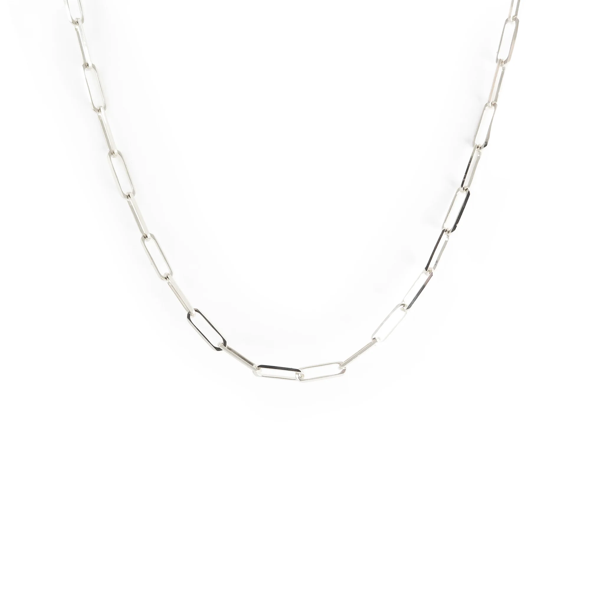 The Paperclip Chain in Silver
