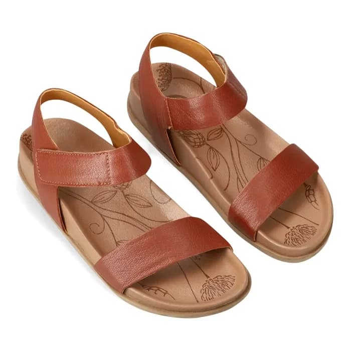 Zangwa : Ladies Leather Sandal in Suede