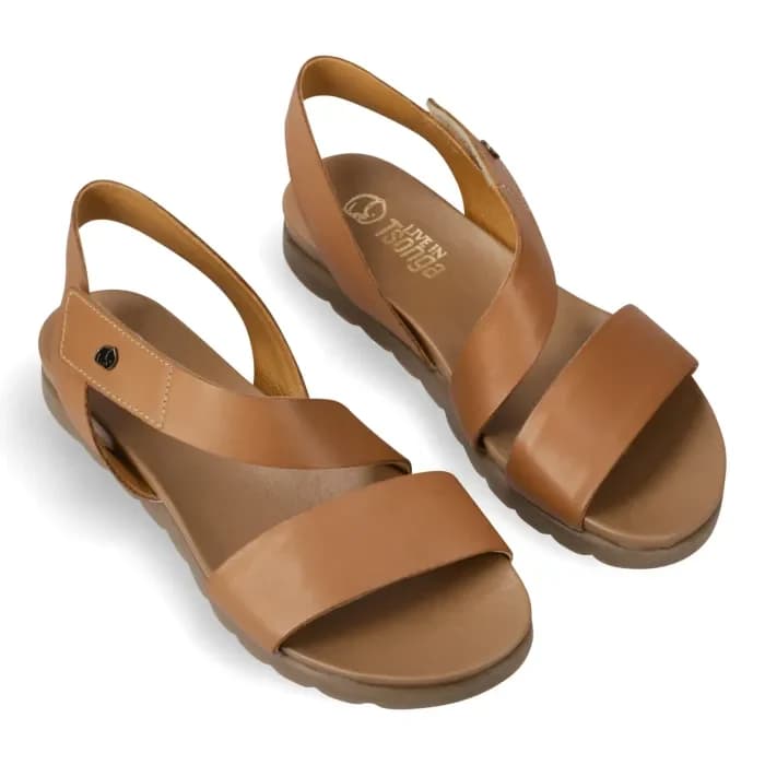 Isidingo : Ladies Leather Sandal in Hazel