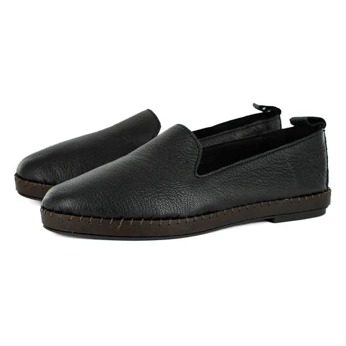 Solwezi : Ladies Leather Shoe in Black