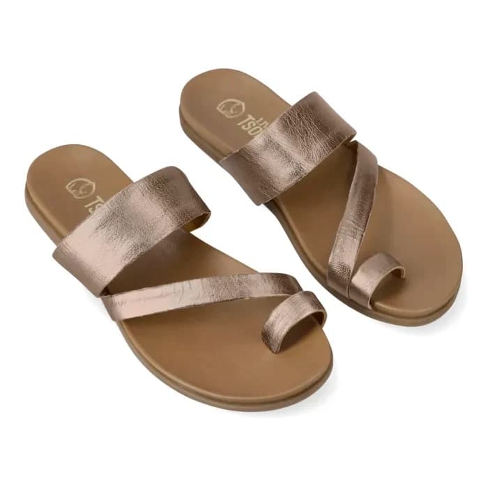 Ningizimu : Ladies Leather Sandal in Sabbia