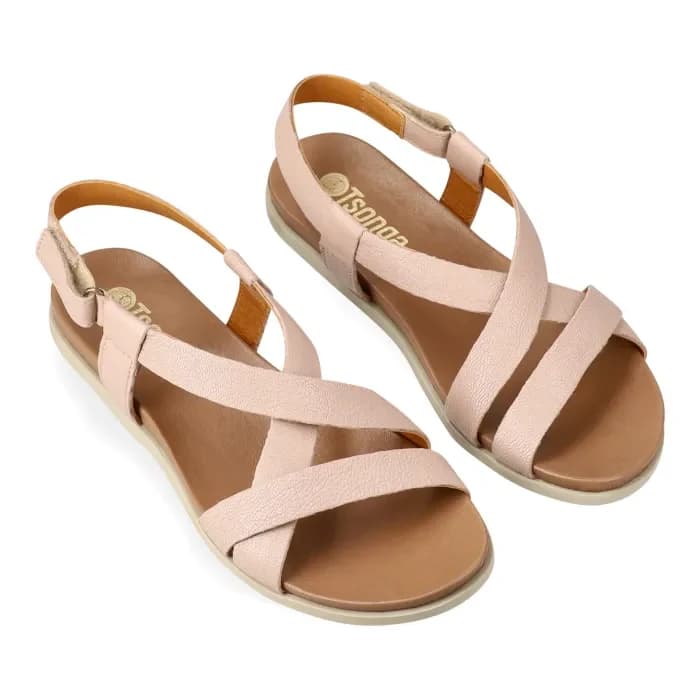 Sadani : Ladies Leather Sandal in Rose