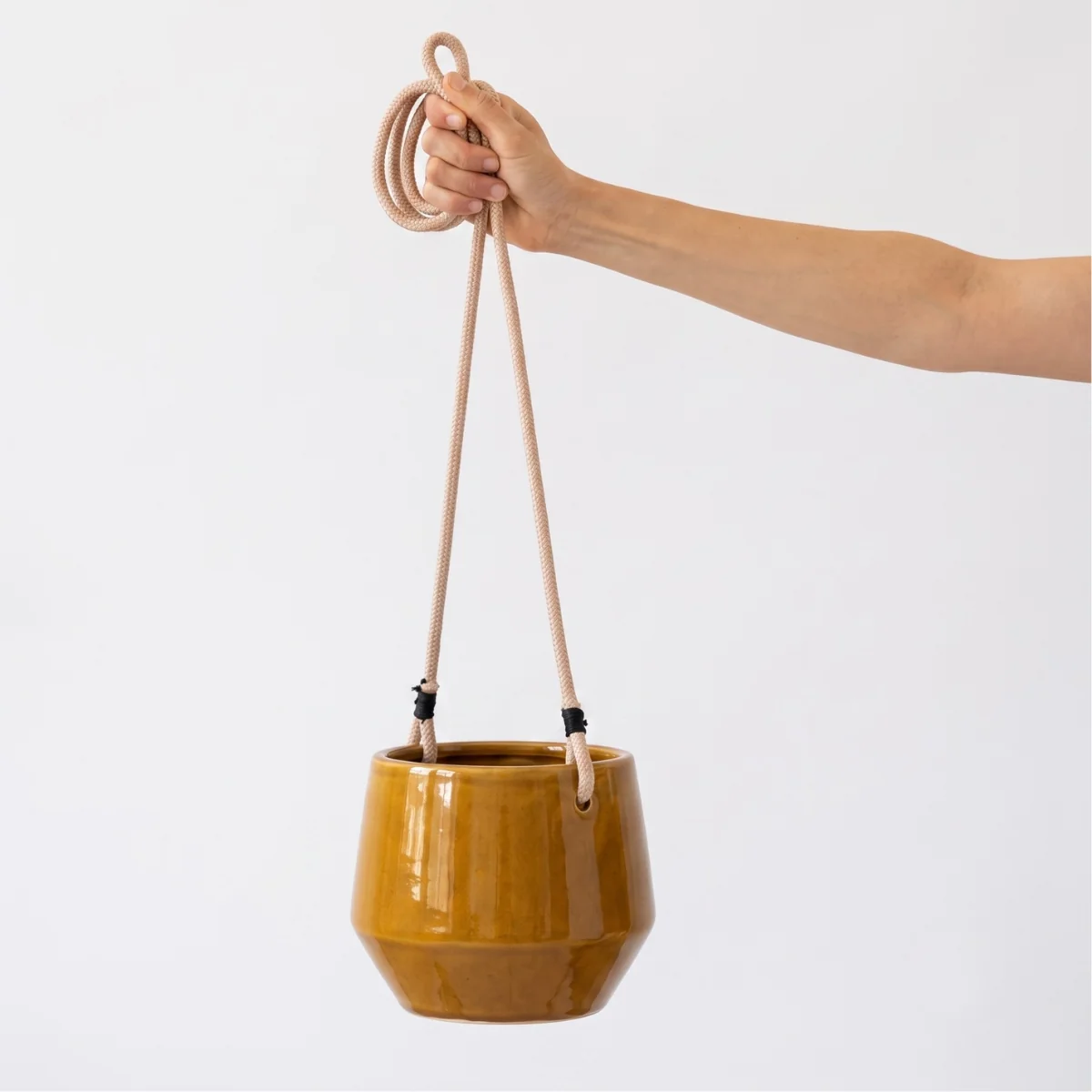 Pogo Hanging Planter - Burnt Mustard
