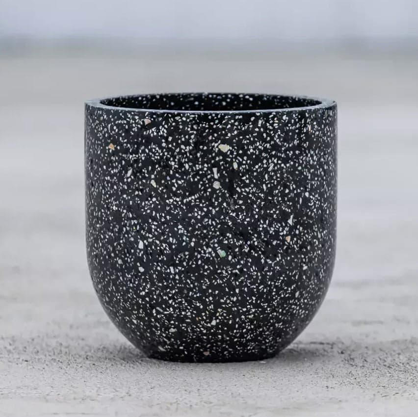 Waterkant Planter - Black Terrazzo