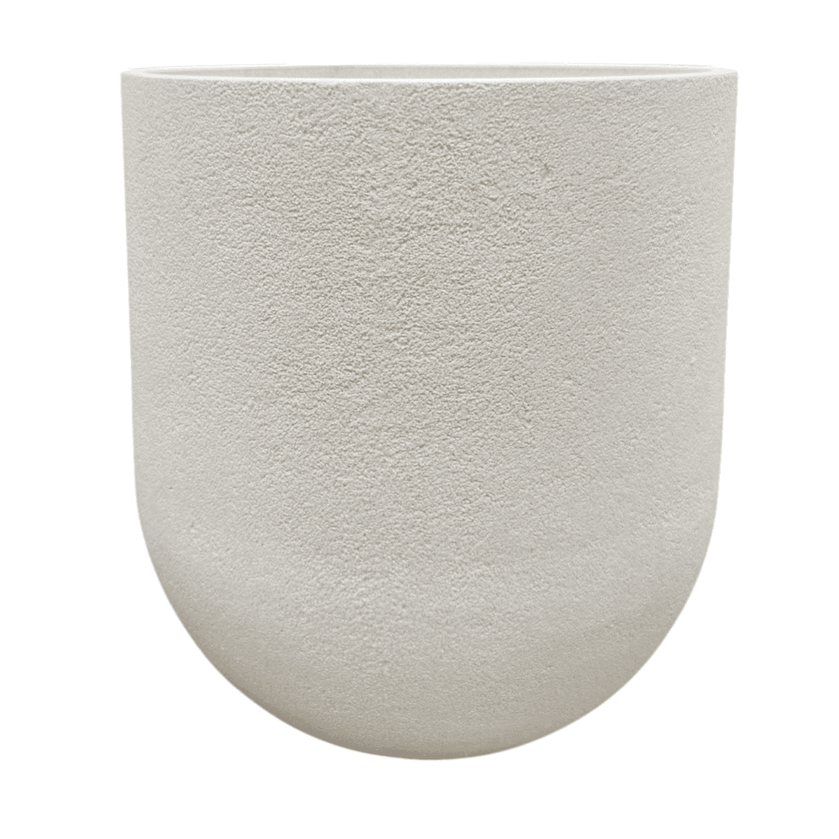 Rustic Cask Planter - Off White