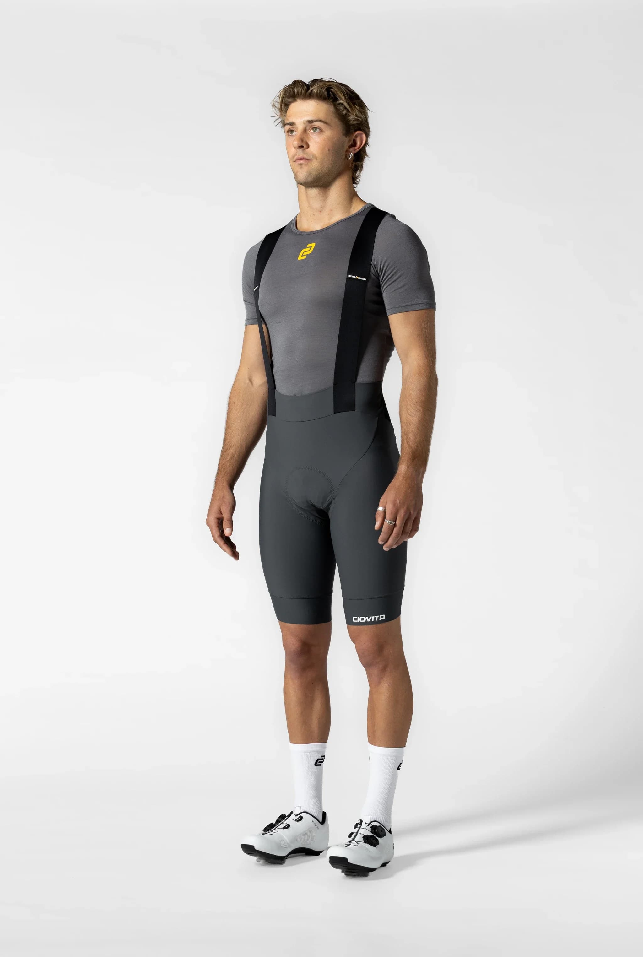 Men's Corsa Avia Bib Shorts (Charcoal)