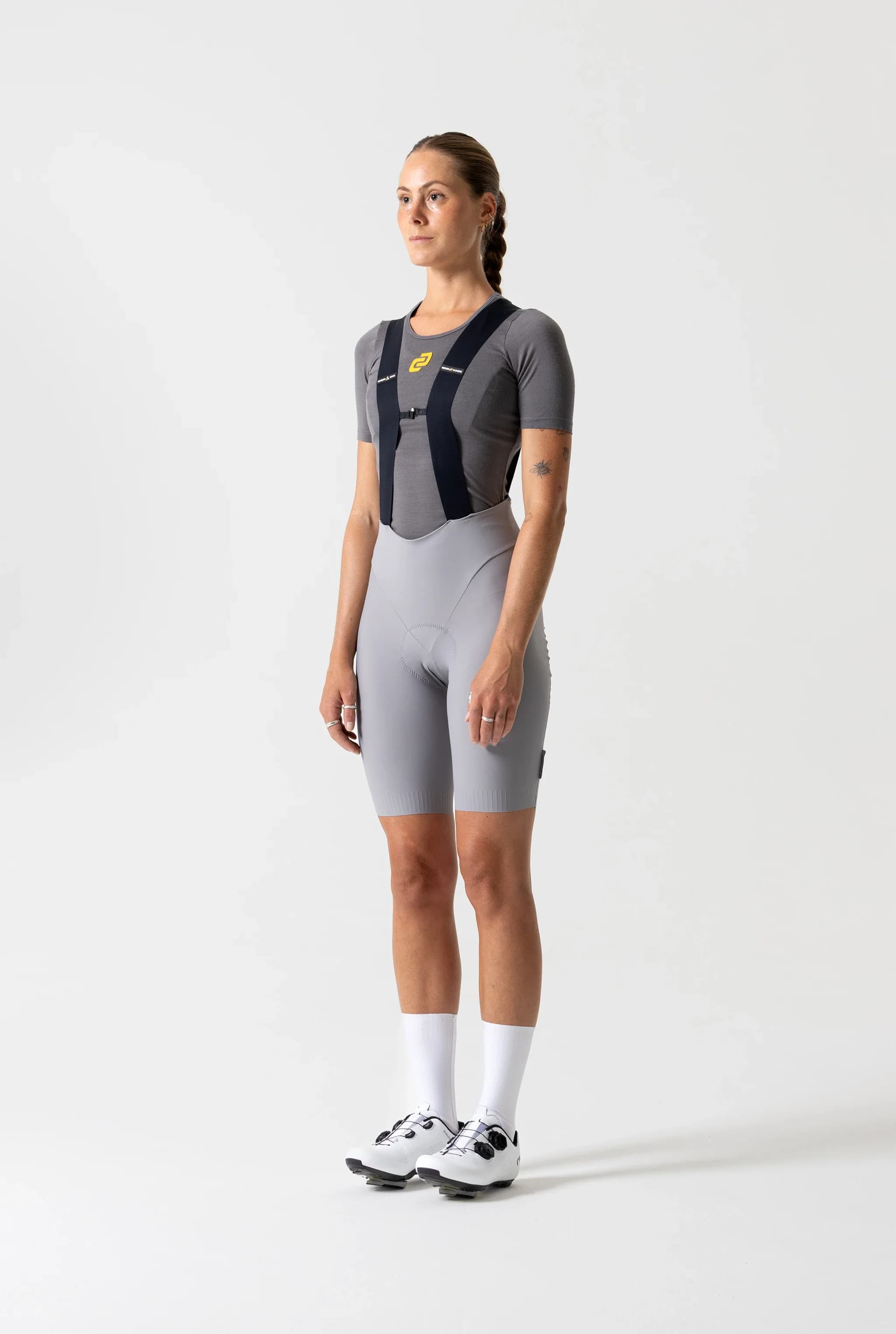 Women's Supremo Pace Bib Shorts 2.0 (Grey)