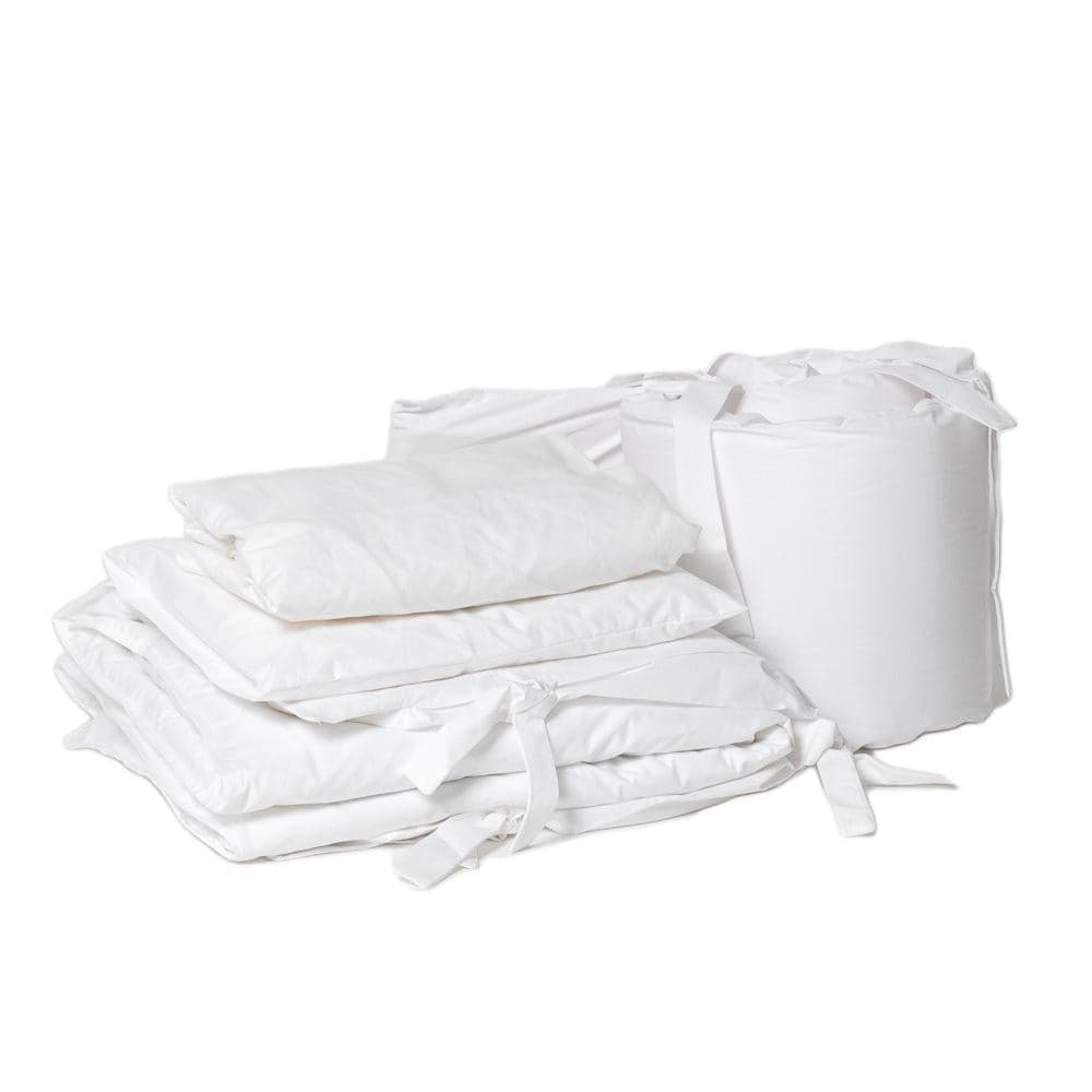 200 Thread Count 100% Cotton 7 Piece Cot Bedding Bundle White