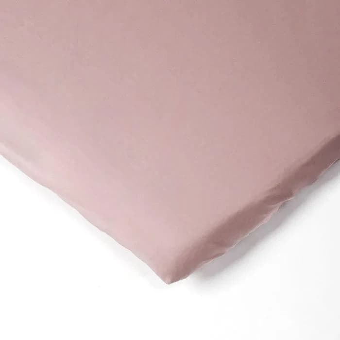 200 Thread Count 100% Cotton Cot Fitted Sheet Dusty Pink