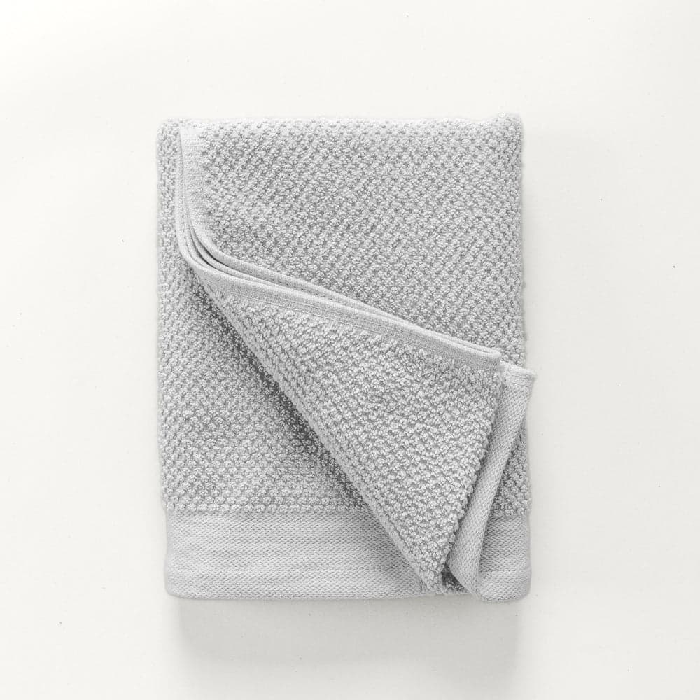 Barcelona Textured Cotton Towel Collection Pearl Grey