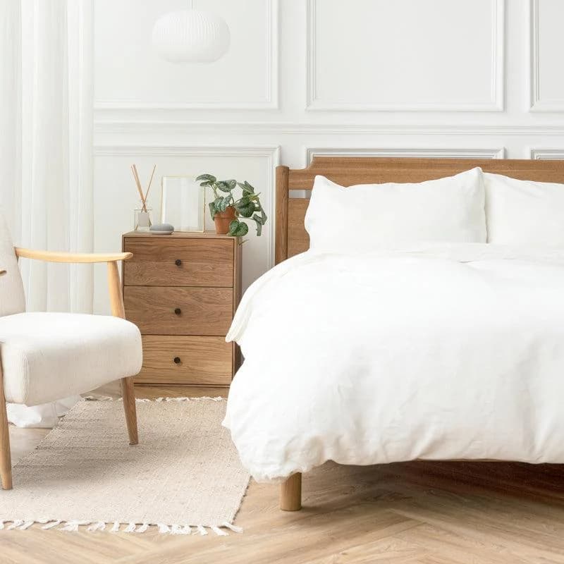 Easy Care 144 Thread Count Polycotton Duvet Cover Set White