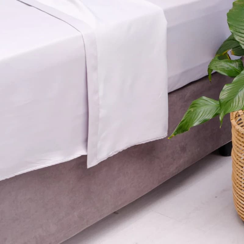 Exclusive Collection 1000 Thread Count Cotton Rich Flat Sheet Silver