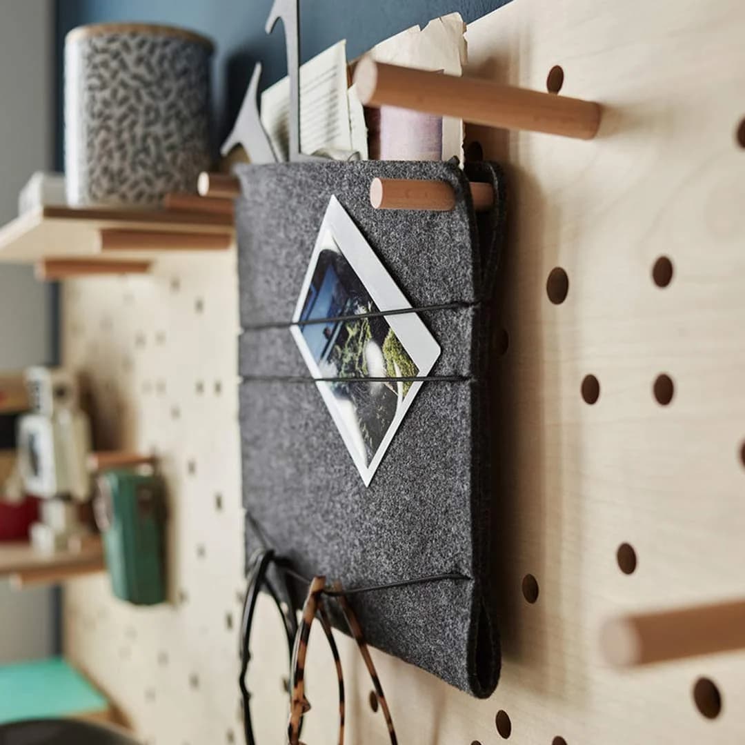 Felt Pocket for Slot Board Dark Grey