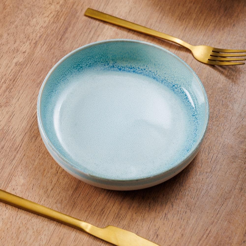 Home.Life Breeze Stoneware Salad Bowl Blue