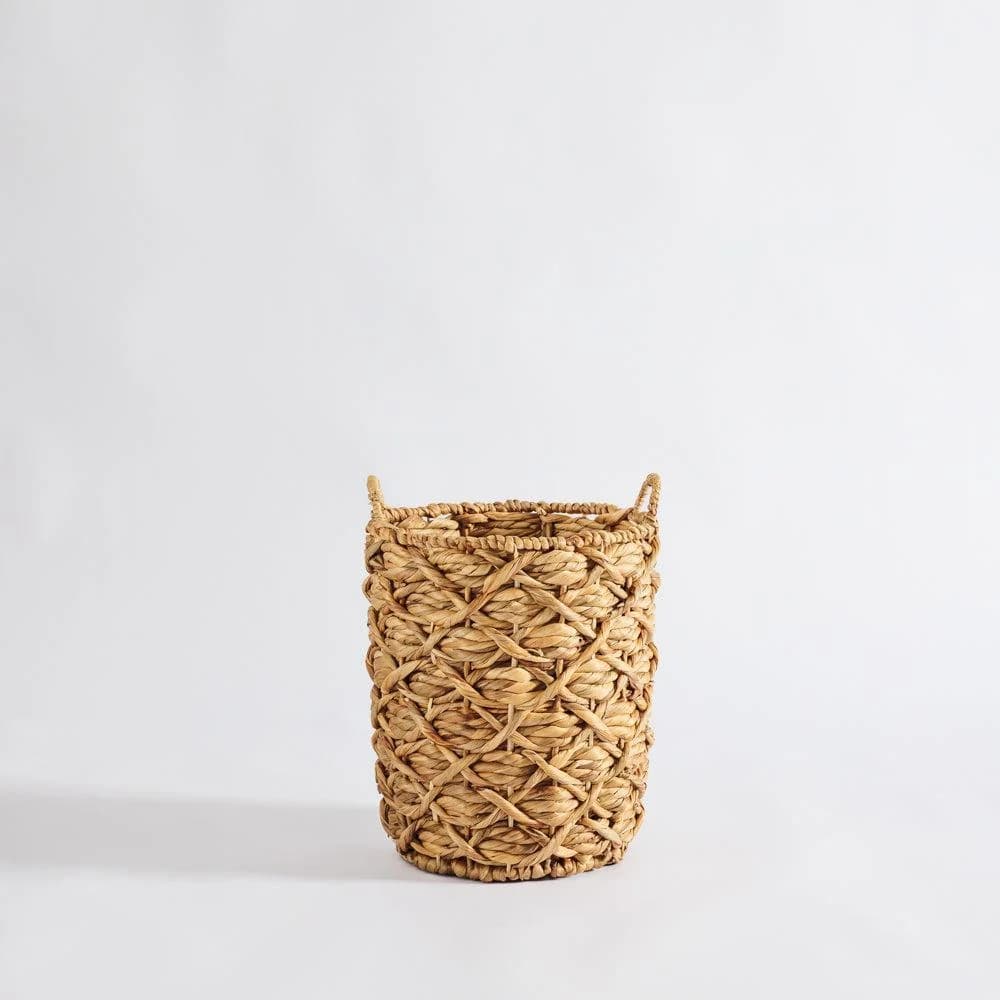 Home.Life Oval with Hyacinth Basket Twisted Weave Natural