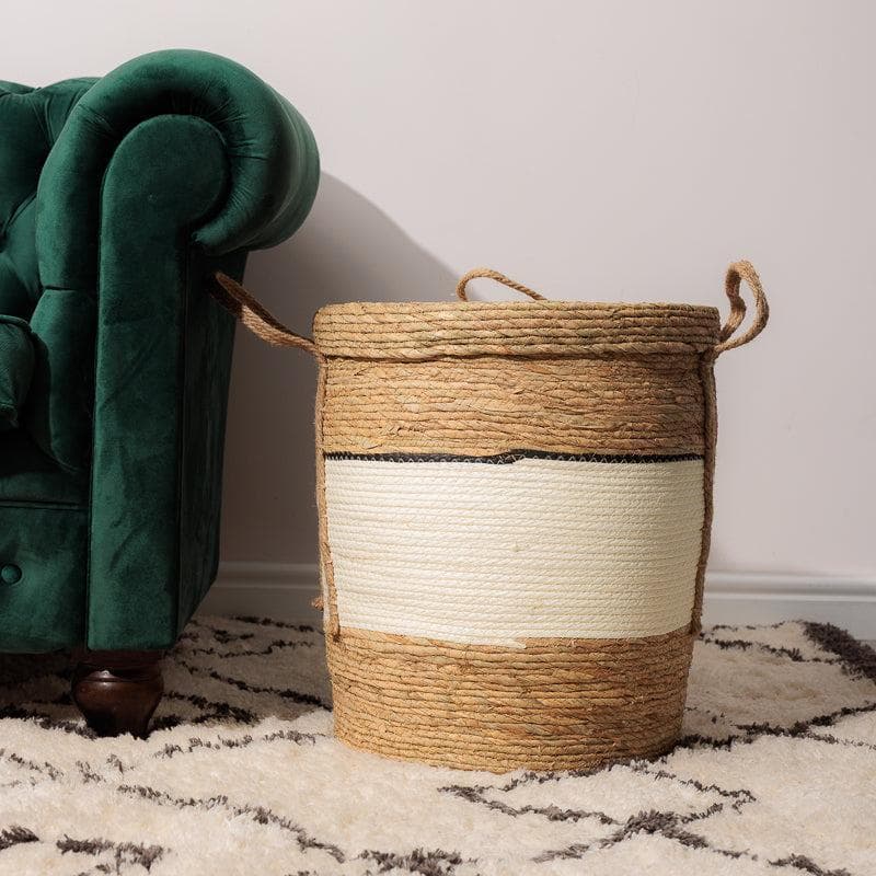 Home.Life Storage Basket with Lid White