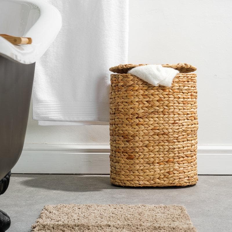 Home.Life Vietnamese Oval Laundry Hamper with Lid Natural