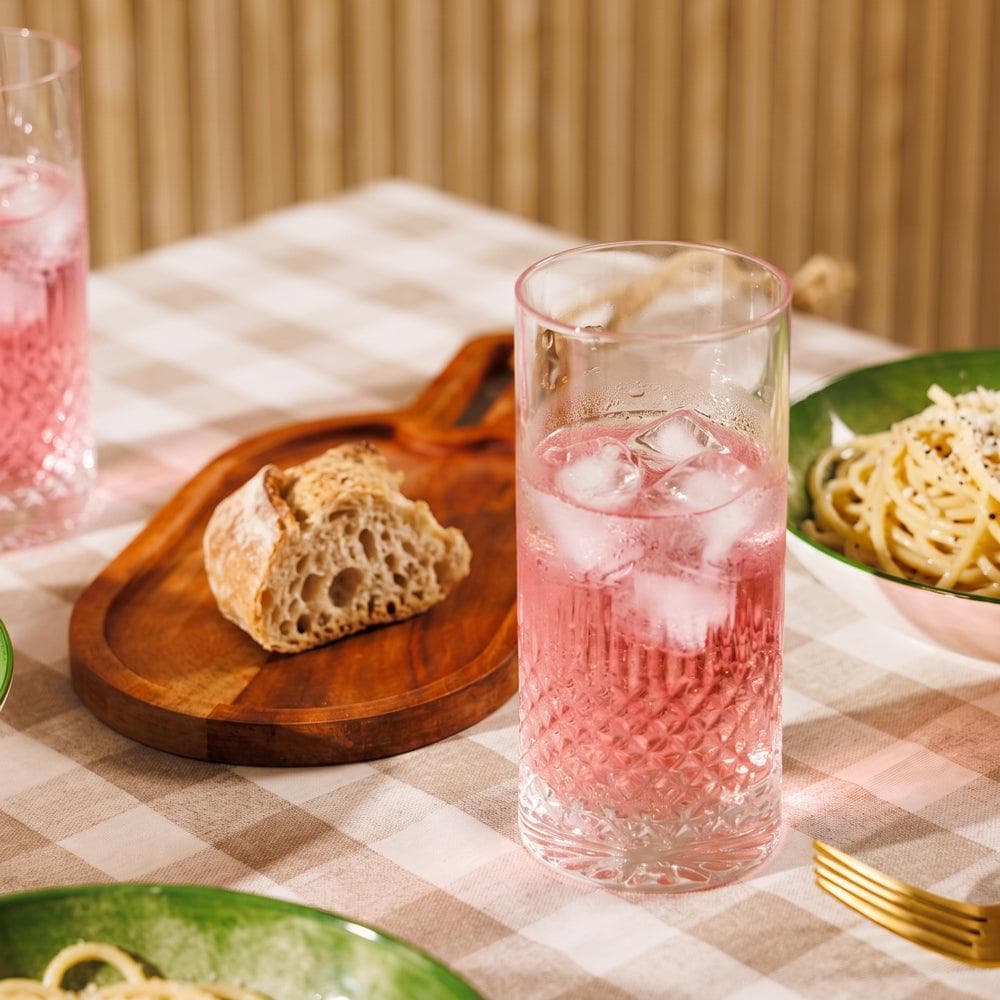 Luigi Bormioli Crystal Hi Ball Glasses Set of 4