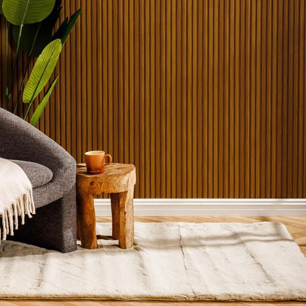 Luxe Rabbit Faux Fur Carpet Vanilla Beige