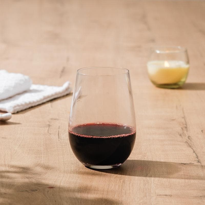 Moretti Vino Stemless Red Wine Glasses Set of 4