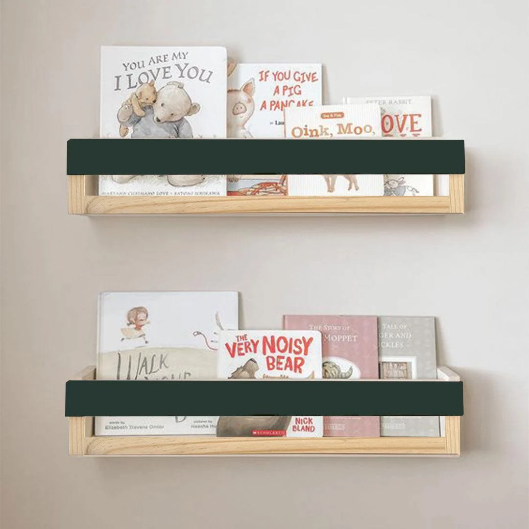 Pine Wall Shelf Black