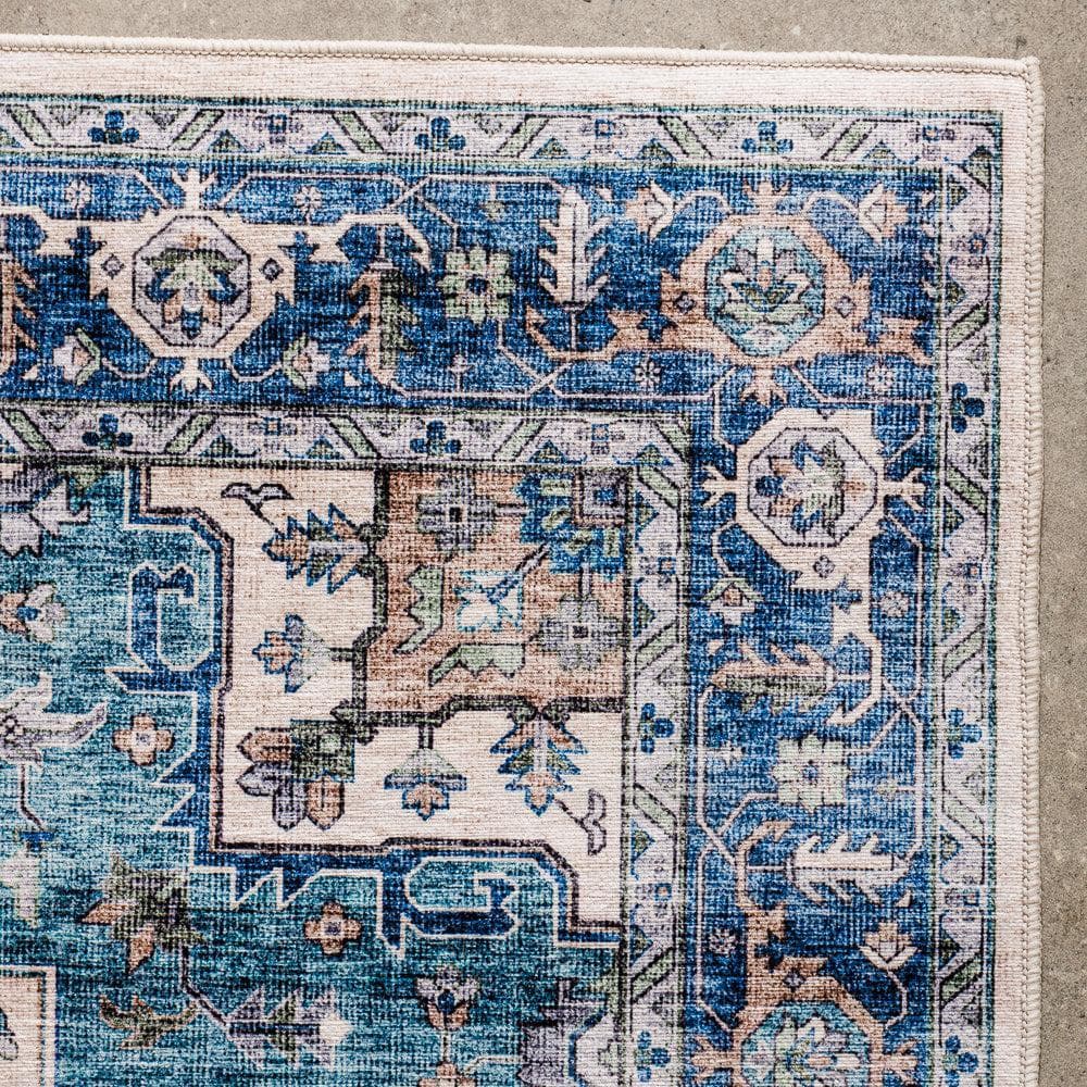 Softweave Printed Carpet Blue Lagoon