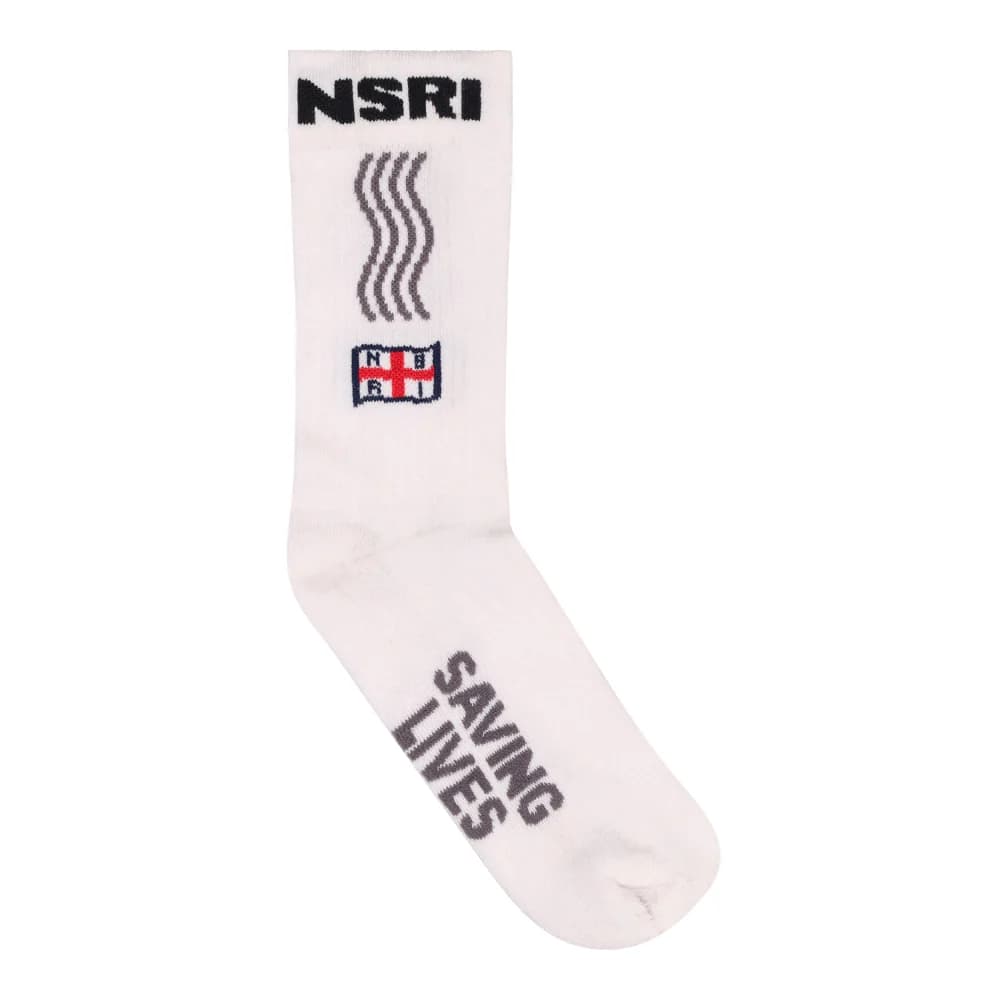 Saving Lives Socks White
