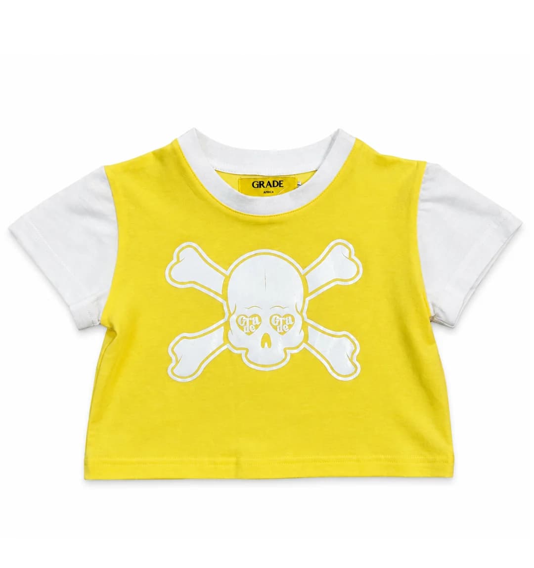 Skull Baby Tee Yellow
