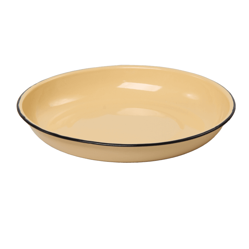 New World Enamel Rice Plate