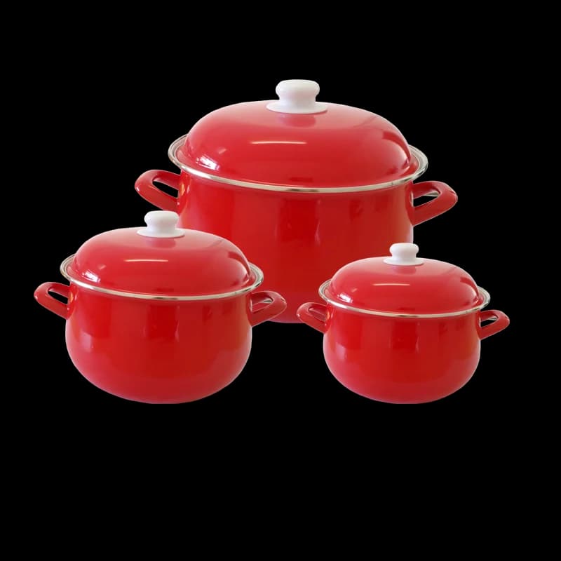 Agate Enamel Red Stockpot Stew Pot Casserole