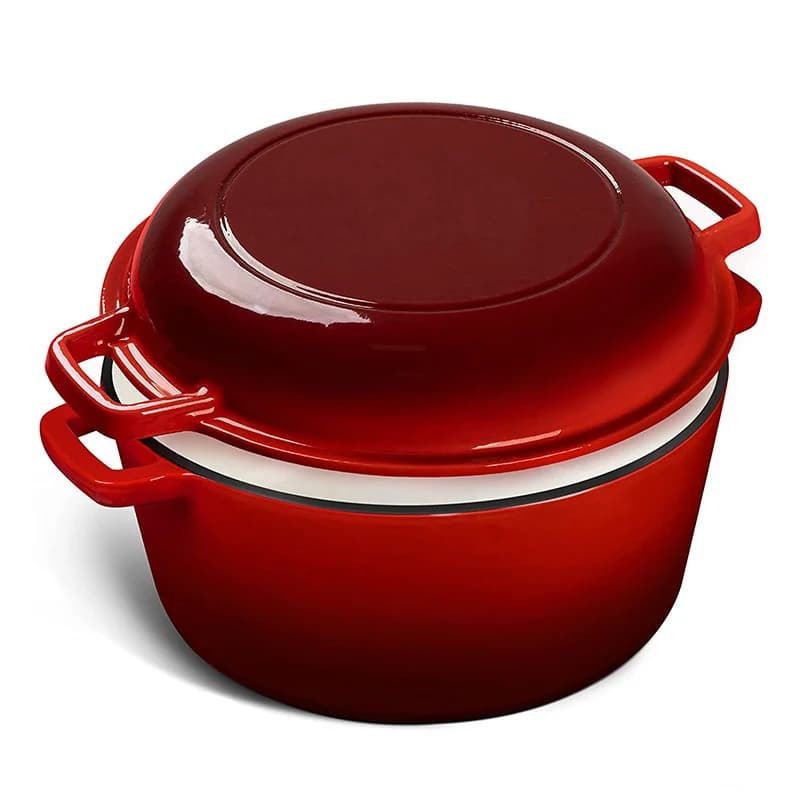 Cast Iron 2-in-1 Casserole & Frypan Lid, 26cm