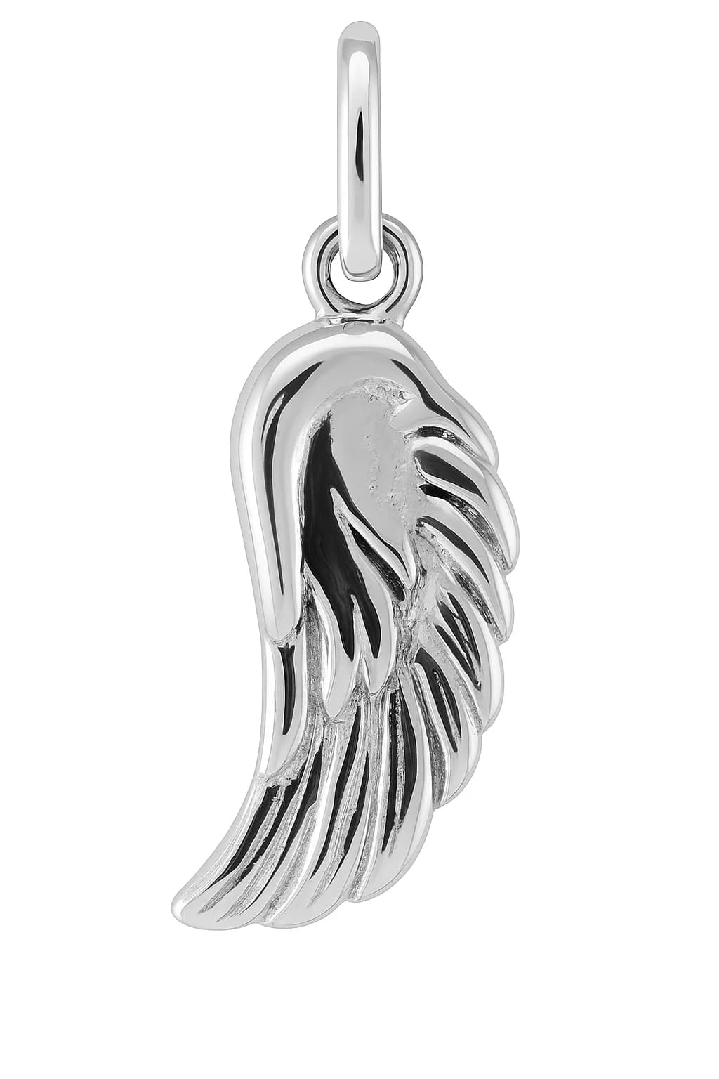 Brand Avenue 925 Silver Solid Angel Wing Pendant