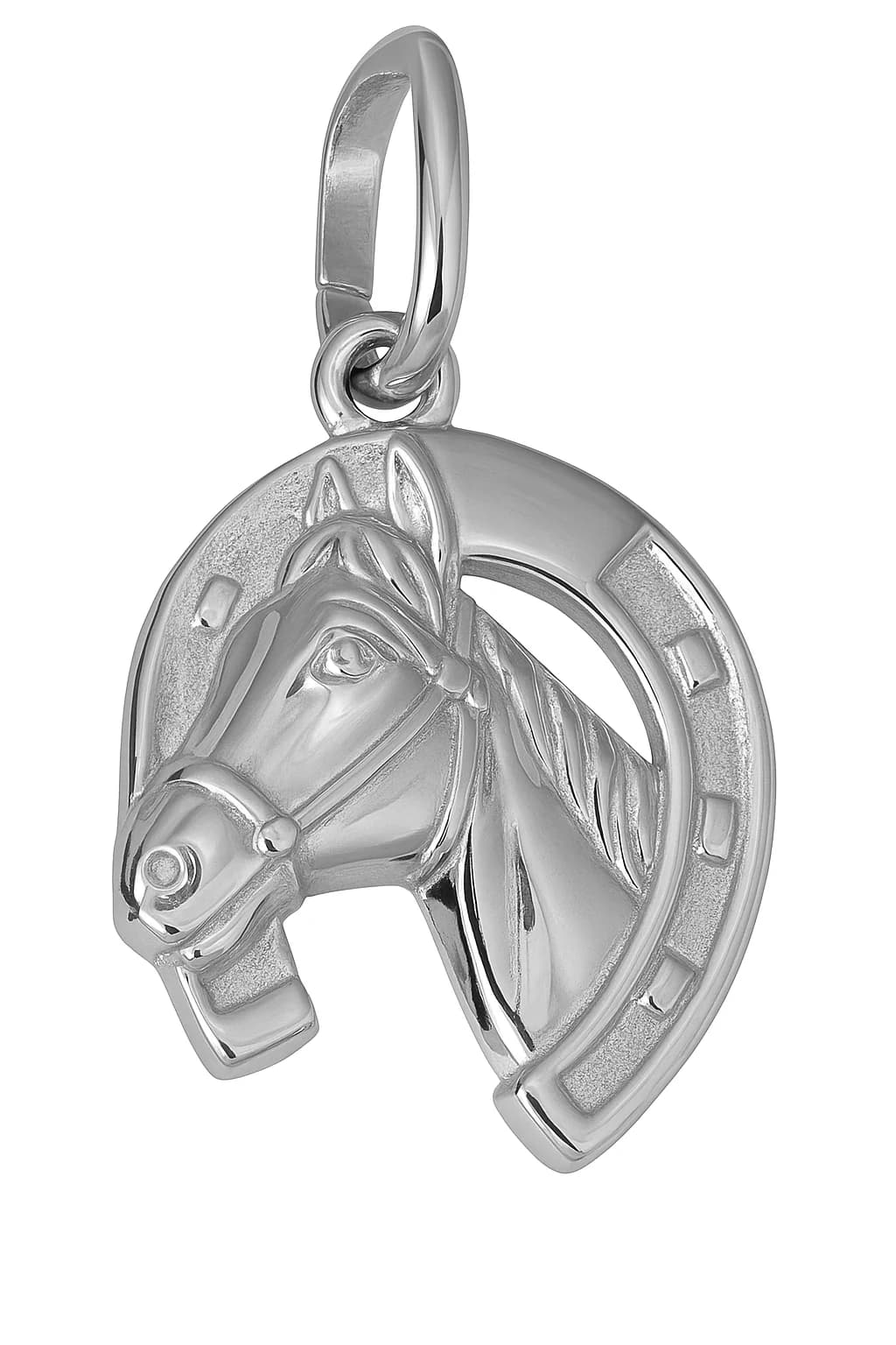 Brand Avenue 925 Silver Horse & Horseshoe Pendant